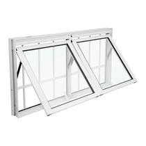 Janela Maxim-Ar em Alumínio Branco 50x100x4 cm 2 Folhas VL Com Grade Nobre CRV Janela Maxim-Ar em Alumínio Branco 50x100x4 cm 2 Folhas VL Com Grade Nobre CRV