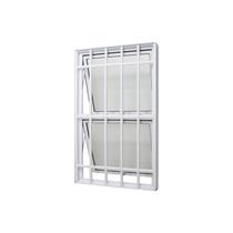 Janela Maxim-Ar em Alumínio Branco Perfecta Max 120x80x9,5cm c/ Grade 2 Folhas Jap