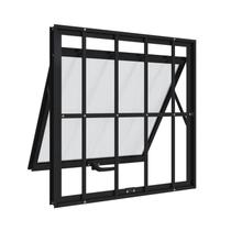 Janela Maxim-Ar em Alumínio Grade Classic 60x60 1 Folhas Preta Alumifit Sasazaki