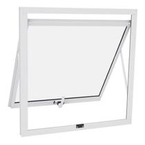 Janela Maxim-Ar em Alumínio Vidro Mini Boreal 60x60 Branca Alumislim Sasazaki