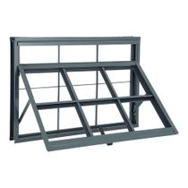 Janela Maxim-Ar Quadriculada com Grade em Aço 40 x 60 x 5 cm 1 Folha Belfort Sasazaki Janela Maxim-Ar Quadriculada com Grade em Aço 40 x 60 x 5 cm 1 Folha Belfort Sasazaki
