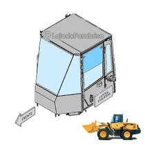 Janela Superior Esquerda e Direita para Carregadeira Komatsu WA200-5 - Código 4179263870