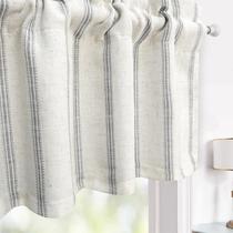 Janela Valance DriftAway Farmhouse Linen Cinza 132x35cm