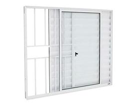 Janela Veneziana 3 Folhas 1,00x1,00 Alumínio Branco C/g Janela Veneziana 3 Folhas 1,00x1,00 Alumínio Branco C/g