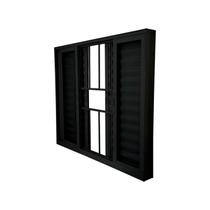 Janela Veneziana Abertura Central Premium 6 Folhas Grade Vidro Liso 100x150cm Yescasa Janela Veneziana Abertura Central Premium 6 Folhas Grade Vidro Liso 100x150cm Yescasa