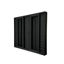 Janela Veneziana Abertura Central Premium 6 Folhas Vidro Liso 100x120cm Yescasa Preto