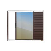Janela Veneziana Confort 3 Folhas Vidro Reflex 120cm x 120cm Brimak Mix Corten Janela Veneziana Confort 3 Folhas Vidro Reflex 120cm x 120cm Brimak Mix Corten