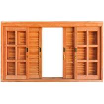 Janela Veneziana Correr Quadriculado Madersilva 1,20m X 1,80m