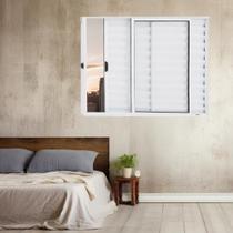 Janela Veneziana de Alumínio 3 Folhas 100 X 120cm Linha Modular