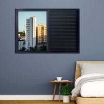 Janela Veneziana de Alumínio 3 Folhas 100 X 150cm Linha 25 Esquadrias Bergamo Janela Veneziana de Alumínio 3 Folhas 100 X 150cm Linha 25 Esquadrias Bergamo