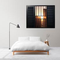 Janela Veneziana de Alumínio 6 Folhas 100 X 120cm Linha 25 com Grade Esquadrias Bergamo