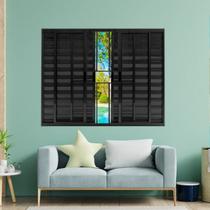 Janela Veneziana de Alumínio 6 Folhas 100 X 200cm Modular com Grade Esquadrias Bergamo Janela Veneziana de Alumínio 6 Folhas 100 X 200cm Modular com Grade Esquadrias Bergamo