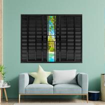 Janela Veneziana de Alumínio 6 Folhas 120 X 200cm Modular com Grade Esquadrias Bergamo