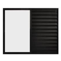 Janela Veneziana de Correr 3 Folhas sem Grade Aluminio Preto 1.00 X 1.20 Linha Modular - PTORD2241 - HALE Janela Veneziana de Correr 3 Folhas sem Grade Aluminio Preto 1.00 X 1.20 Linha Modular - PTORD2241 - HALE