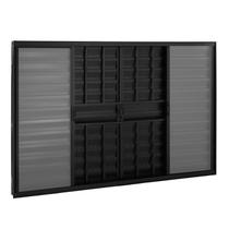 Janela Veneziana em Alumínio 100 x 120 x 8 cm Grade 6 Folhas V. Boreal Preto Básica MMachado