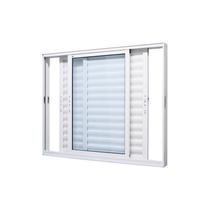 Janela Veneziana em Alumínio Branco 3 Folhas Móveis Perfecta Max 100x120x11,8cm Jap Janela Veneziana em Alumínio Branco 3 Folhas Móveis Perfecta Max 100x120x11,8cm Jap