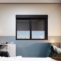 Janela Veneziana Integrada Automatizada com Motor 220v 120x150 Lucasa Aluminio