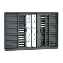 Janela Veneziana Multiflex Grade Elo em Aço 100 x 150 x 16 cm 6 Folhas Silenfort Sasazaki Janela Veneziana Multiflex Grade Elo em Aço 100 x 150 x 16 cm 6 Folhas Silenfort Sasazaki