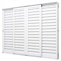 Janela Veneziana Perfecta 6F 200x100 Branca - 1020-156 - JAP