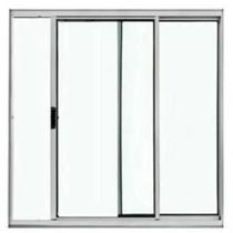 Janela Vitro 2 Folhas 1,20x1,20 Alumínio Brilhante S/g