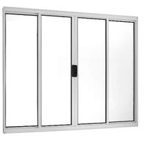 Janela Vitro 4 Folhas 1,20x1,20 Alumínio Branco S/g