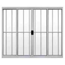 Janela Vitro 4 Folhas 1,20x1,50 Alumínio Brilhante C/g