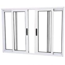 Janela Vitro 4 Folhas Alumínio Branco 1.00 X 1.50 Linha 25