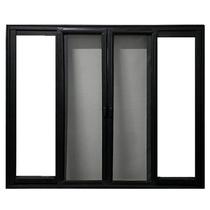 Janela Vitro 4 Folhas Tela Mosquiteira Linha 25 Alum. Preto 100x120 Esquadrias Bergamo Janela Vitro 4 Folhas Tela Mosquiteira Linha 25 Alum. Preto 100x120 Esquadrias Bergamo