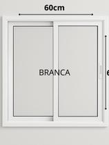 Janela, vitro, basculante BRANCA 60X60 2 FOLHAS REFORÇADA