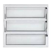 Janela Vitrô Basculante Janellot Alumínio Vidro Boreal 60x60cm Cor Branco