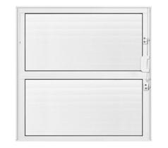 Janela Vitrô Basculante Janellot Alumínio Vidro Canelado 40x40cm Cor Branco