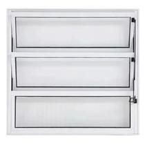 Janela Vitrô Basculante Janellot Linha Canelado 60x40cm Material Alumínio Anodizado Cor Branco
