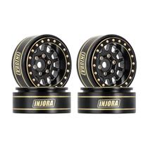 Jantes de Roda INJORA 1.0 Plus Beadlock de Latão (4 Peças) para TRX4M e SCX24 Jantes de Roda INJORA 1.0 Plus Beadlock de Latão (4 Peças) para TRX4M e SCX24