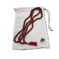 Japa Mala Rudraksha 108 Contas com saquinho (Brinde)