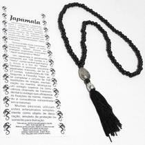 Japamala 108 Contas em Madeira Cor Preta