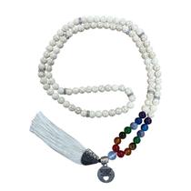 Japamala 108 Contas Howlita 7 Chakras Pedra Natural Hooponopono Japamala 108 Contas Howlita 7 Chakras Pedra Natural Hooponopono