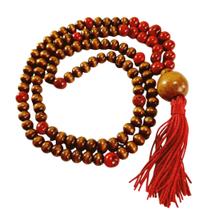 Japamala 108 Contas madeira com semente de açai