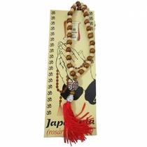 Japamala 108 contas rosário oriental madeira mista