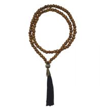 Japamala Budista 108 Contas Em Madeira 8 Mm Pompom Preto Japamala Budista 108 Contas Em Madeira 8 Mm Pompom Preto