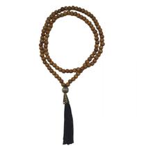 Japamala Budista 108 Contas Em Madeira 8 Mm Pompom Preto Japamala Budista 108 Contas Em Madeira 8 Mm Pompom Preto