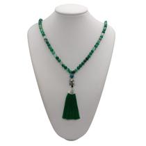 Japamala de 108 contas - Pedra Ágata Verde - Encanto das Pedras sbc Japamala de 108 contas - Pedra Ágata Verde - Encanto das Pedras sbc