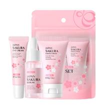 Japan Sakura Skincare Set 3 pçs Serum+Eye Cream+Cream Laikou Japan Sakura Skincare Set 3 pçs Serum+Eye Cream+Cream Laikou