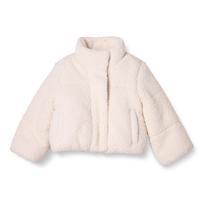 Jaqueta Acolchoada Amazon Essentials para Meninas - Bege Claro - Tamanho 3T Jaqueta Acolchoada Amazon Essentials para Meninas - Bege Claro - Tamanho 3T