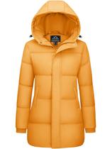 Jaqueta acolchoada feminina MAGCOMSEN de inverno com capuz Ginger XL Jaqueta acolchoada feminina MAGCOMSEN de inverno com capuz Ginger XL