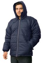 Jaqueta Acolchoada Masculina Impermeável Com Capuz Removível Frio Intenso, Neve