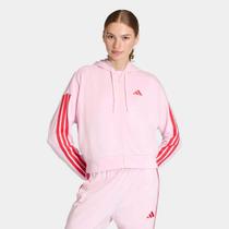 Jaqueta Adidas 3 Stripes Com Capuz Feminina Jaqueta Adidas 3 Stripes Com Capuz Feminina