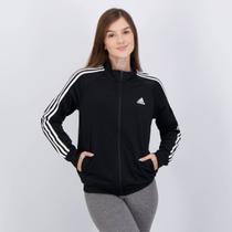 Jaqueta Adidas 3 Stripes Feminina Preta e Branca