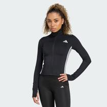 Jaqueta Adidas WE 3 Stripes Feminina Preta e Branca