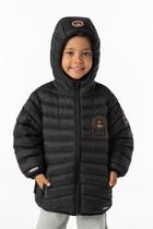 Jaqueta Agasalho Puffer Infantil Menino Canadian Preta - VRASALON