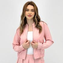 Jaqueta Aishty Bomber em Tecido Feminina